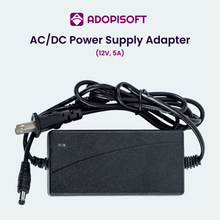 Load image into Gallery viewer, ADOPISOFT | 12V/ 5A AC/DC Power Supply Adapter – Ideal for Piso Wifi & Eloading Solutions!