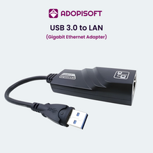 Load image into Gallery viewer, ADOPISOFT | USB 3.0 to LAN Gigabit Ethernet Adapter