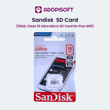 Load image into Gallery viewer, ADOPISOFT | Sandisk SDSQUNS-016G 16GB Class 10 Ultra Micro SD Card ( Perfect for Piso Wifi )
