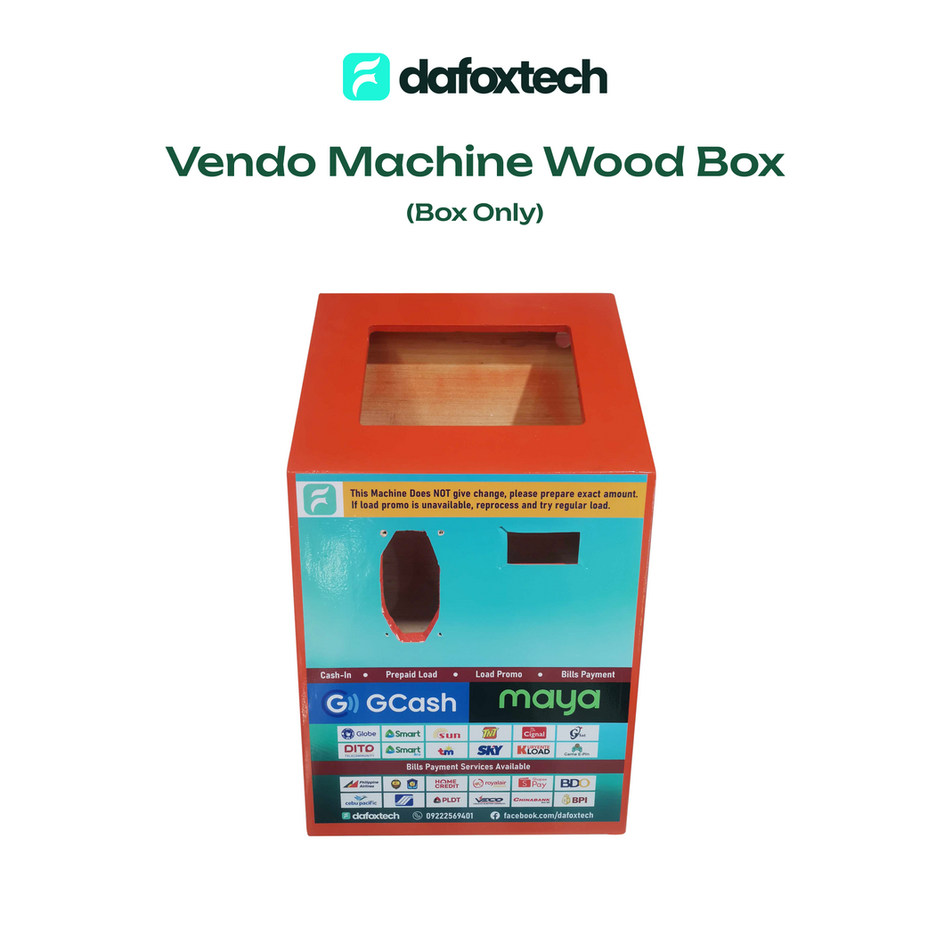 DAFOXTECH | Vendo Machine (Wood Box)