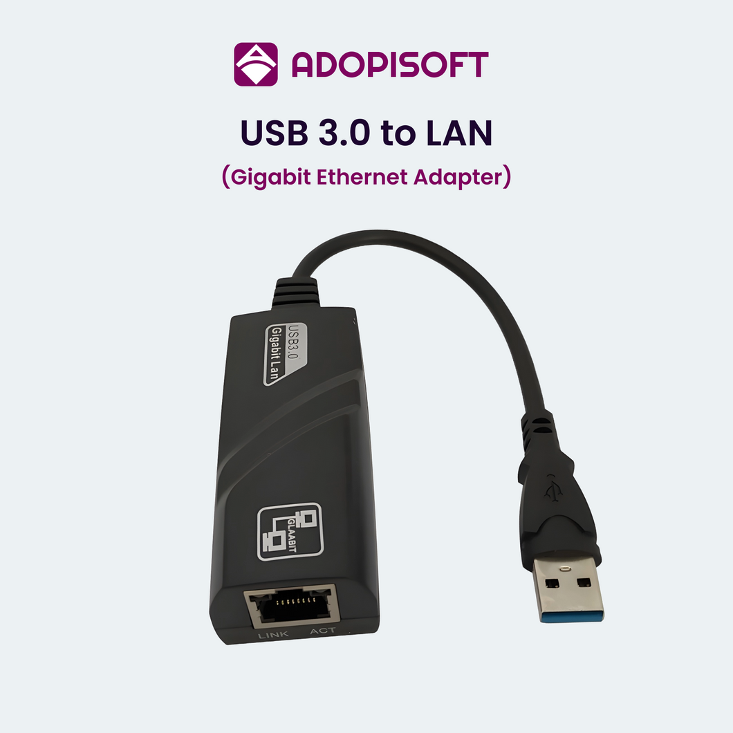 ADOPISOFT | USB 3.0 to LAN Gigabit Ethernet Adapter