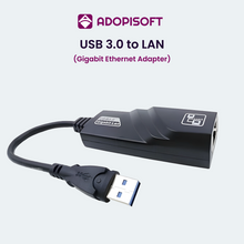 Load image into Gallery viewer, ADOPISOFT | USB 3.0 to LAN Gigabit Ethernet Adapter
