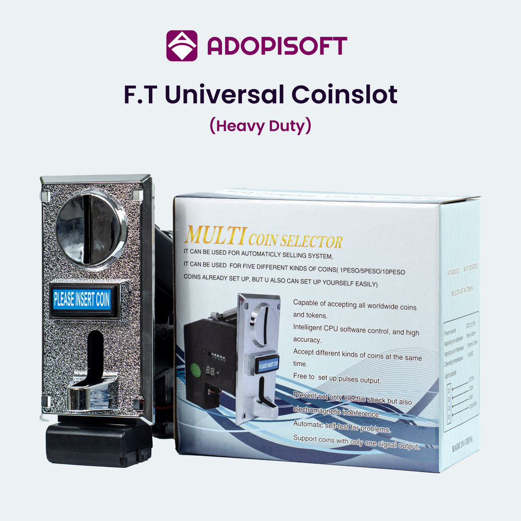 ADOPISOFT | F.T Universal Coinslot (Heavy Duty)