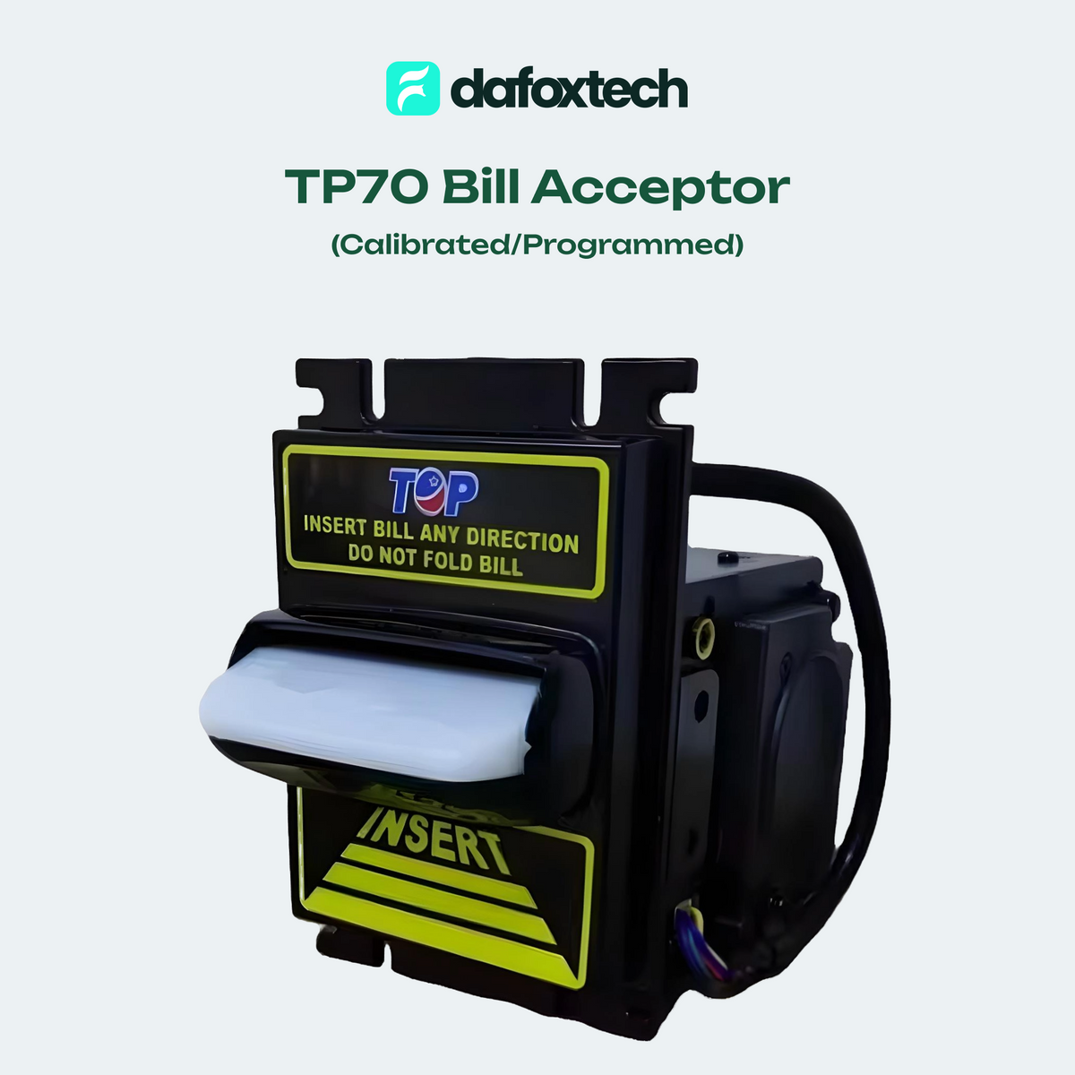 DAFOXTECH | TP70 Bill Acceptor (Ideal for Piso Wifi & E-loading Machin ...