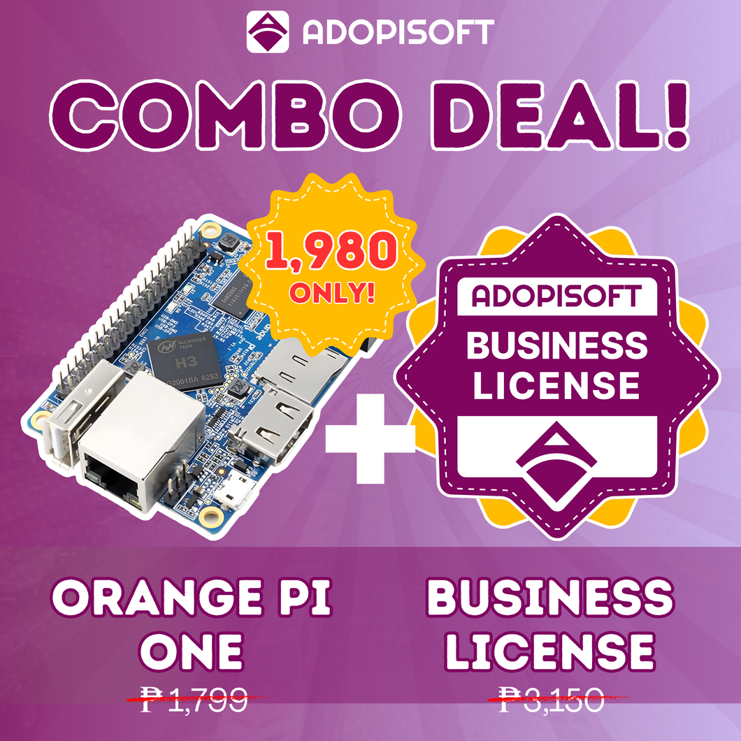 Promo Deal: Orange Pi One H3 (1GB) for ADOPISOFT Piso WiFi