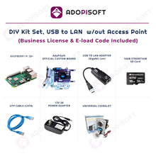 Load image into Gallery viewer, ADOPISOFT | Piso Wifi DIY Kit Set, USB to LAN w/o Access Point (RPI Board)
