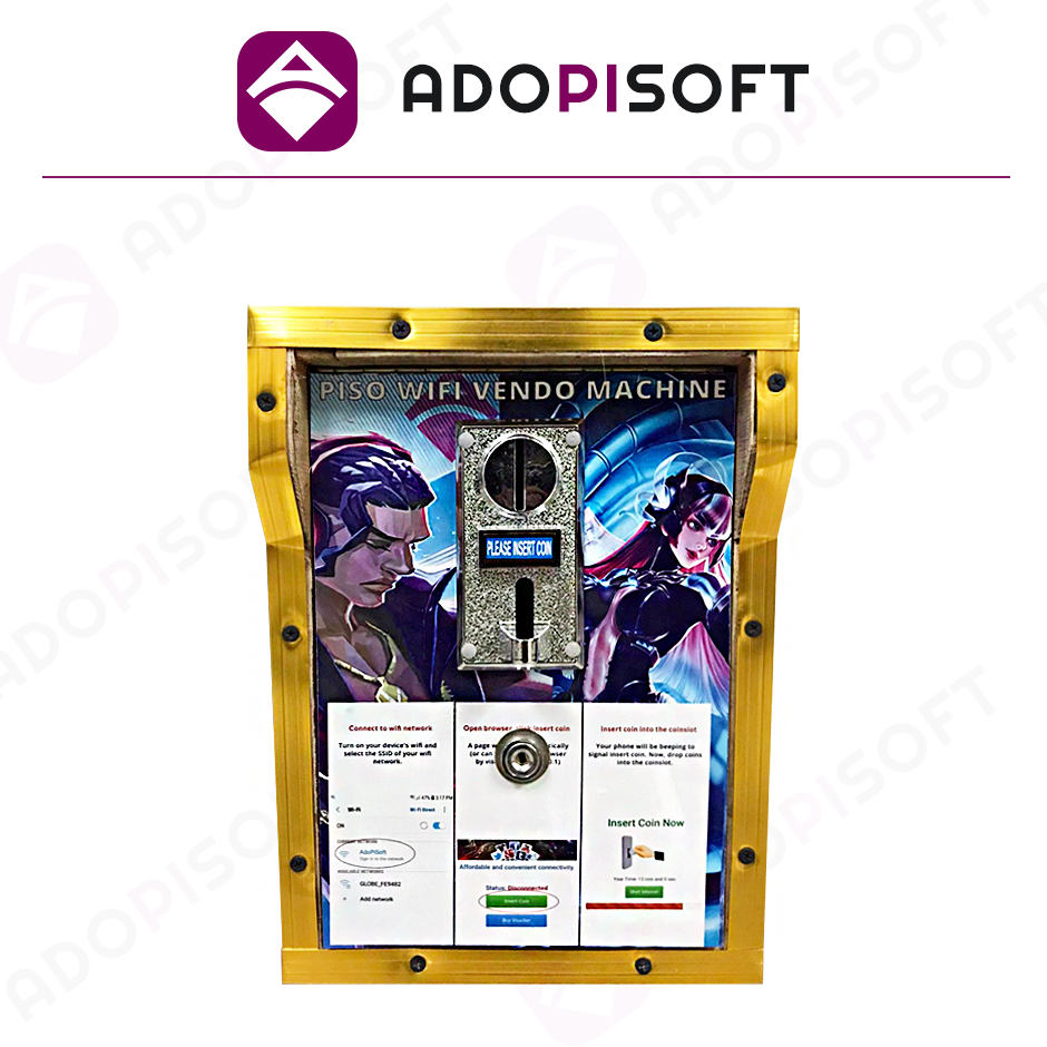 ADOPISOFT | Piso Wifi Vending Machine Box Only
