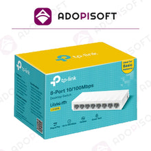 Load image into Gallery viewer, ADOPISOFT | TP-Link LS1008 8-Port 10/100Mbps Desktop Network Switch Hub
