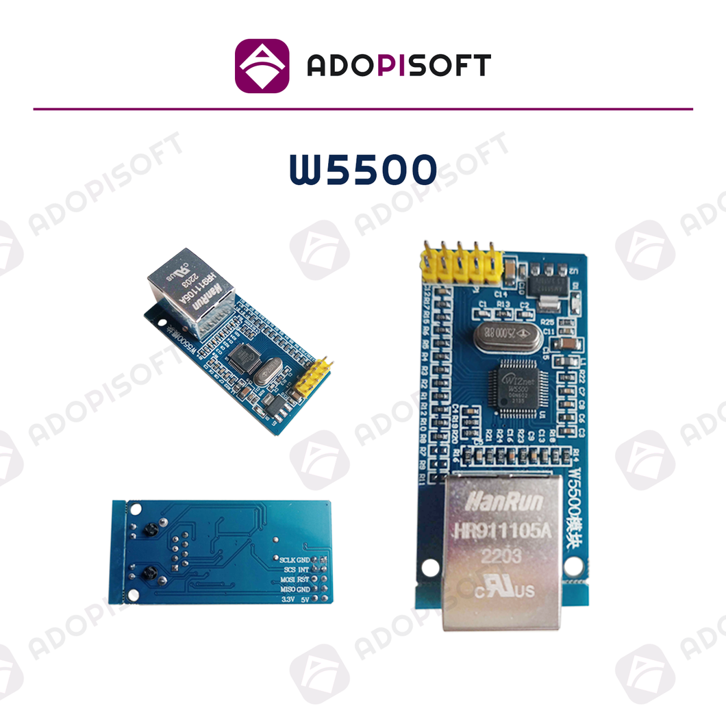 ADOPISOFT | W5500 Ethernet network module hardware (Good for PisoWifi Wired/LAN Subvendo)