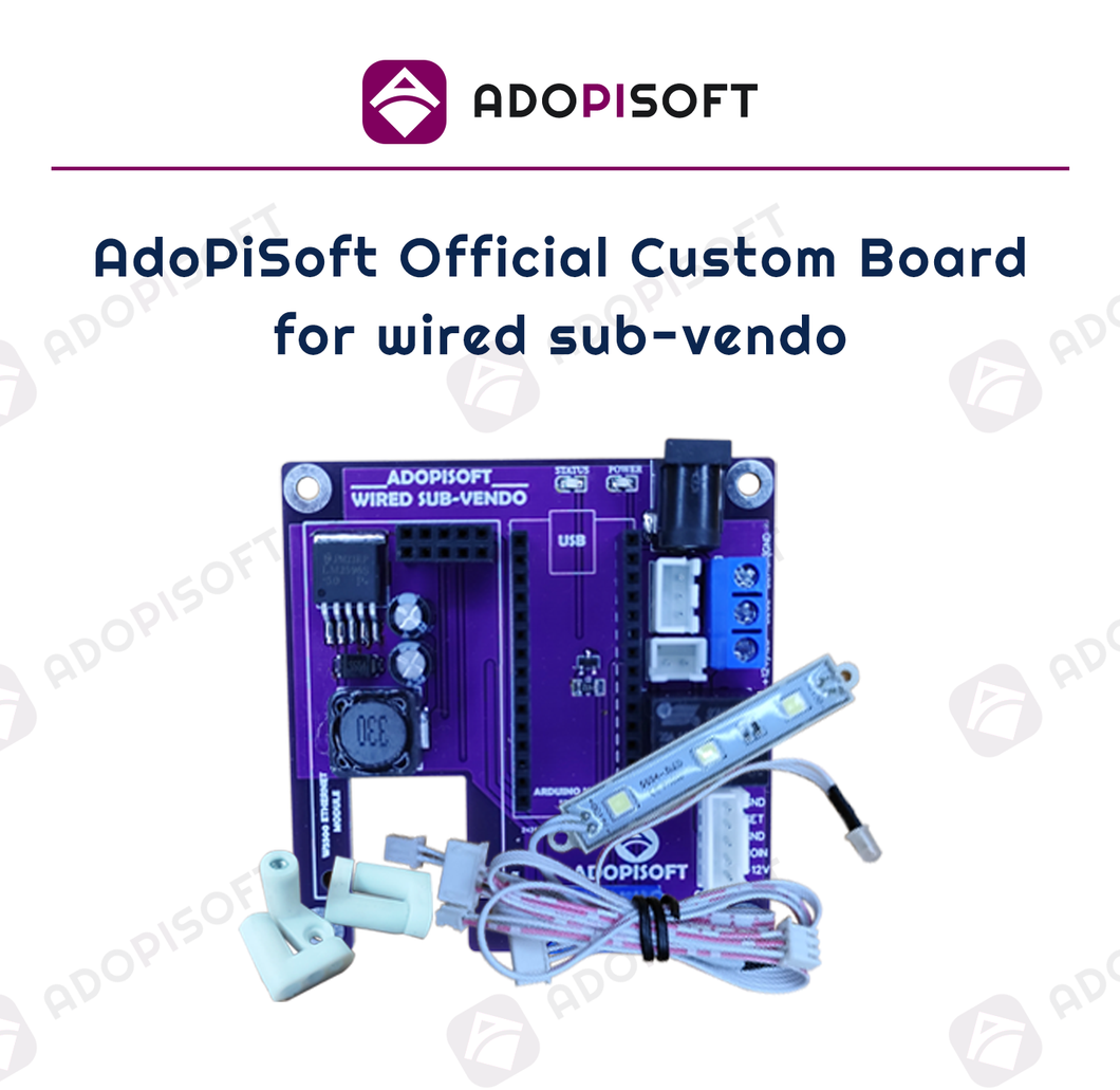 ADOPISOFT | Official Wired Sub-Vendo Custom Board - Perfect for Piso Wifi