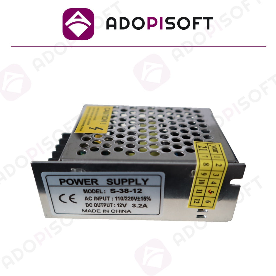 ADOPISOFT | Switching Power Supply 12V 3A AC/DC (Perfect for Piso Wifi)